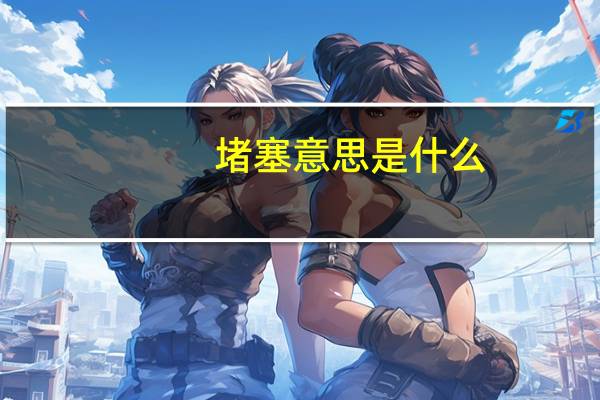 堵塞意思是什么