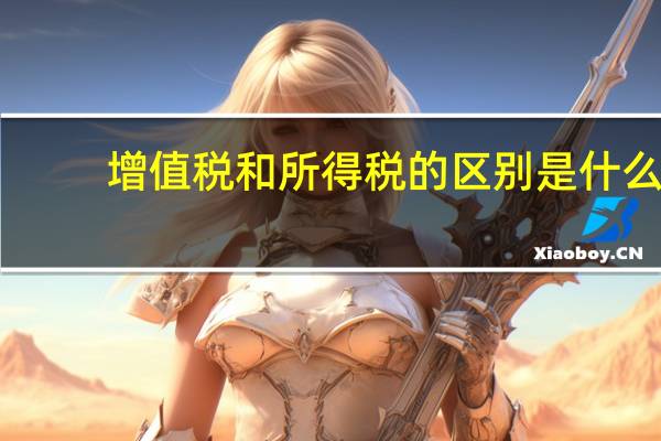 增值税和所得税的区别是什么