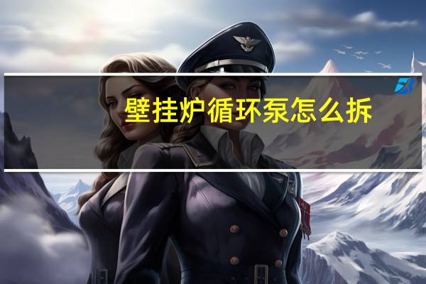 壁挂炉循环泵怎么拆