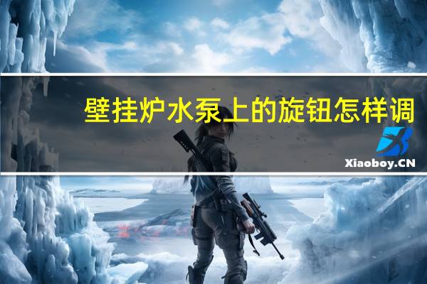 壁挂炉水泵上的旋钮怎样调