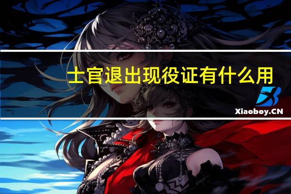 士官退出现役证有什么用