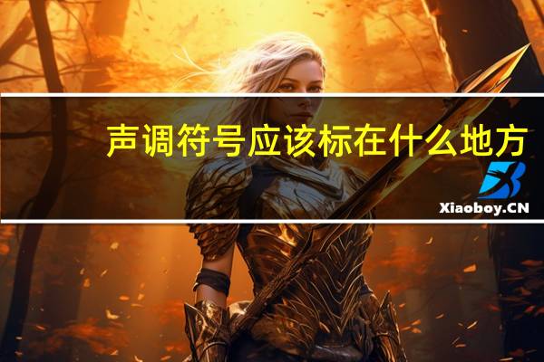 声调符号应该标在什么地方