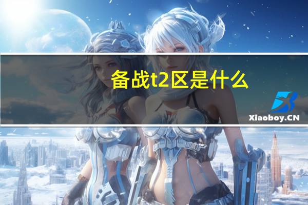 备战t2区是什么