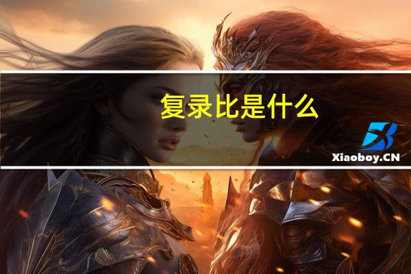 复录比是什么