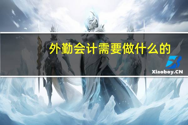 外勤会计需要做什么的