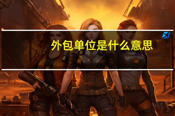 外包单位是什么意思