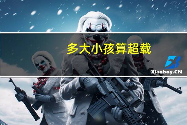 多大小孩算超载