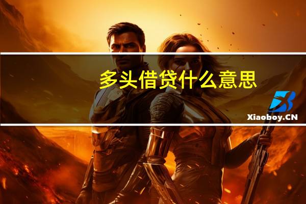 多头借贷什么意思