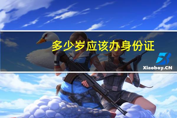 多少岁应该办身份证