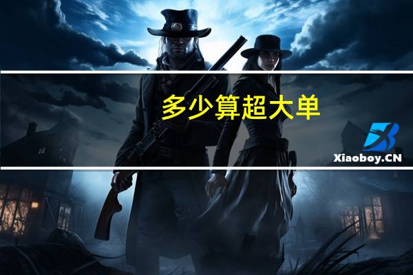 多少算超大单