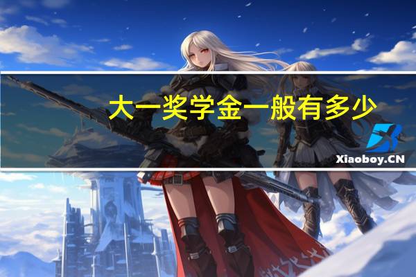 大一奖学金一般有多少