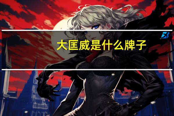 大匡威是什么牌子