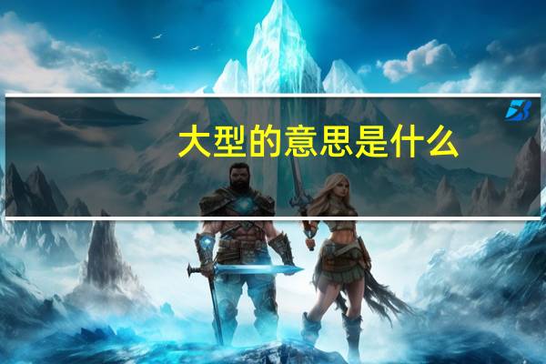 大型的意思是什么