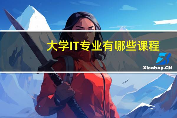 大学IT专业有哪些课程