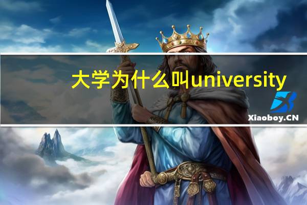 大学为什么叫university