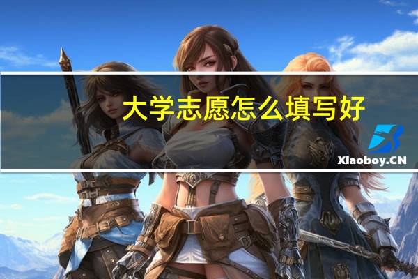 大学志愿怎么填写好
