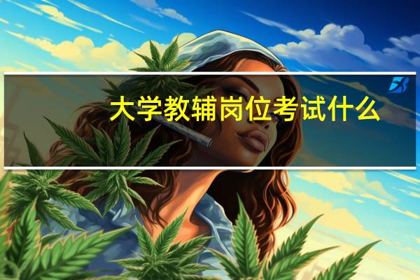 大学教辅岗位考试什么