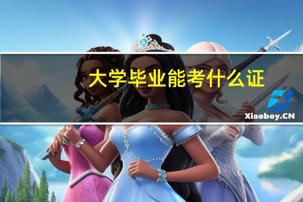 大学毕业能考什么证