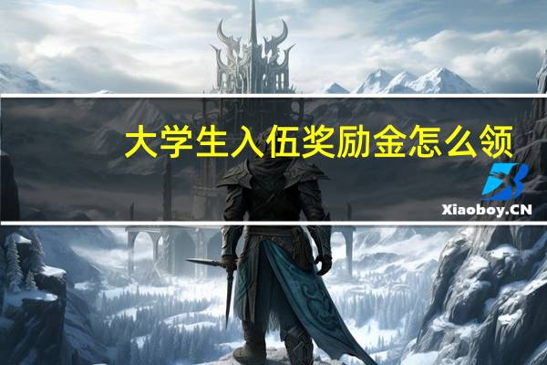 大学生入伍奖励金怎么领