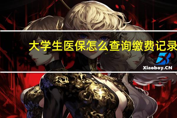 大学生医保怎么查询缴费记录