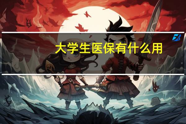 大学生医保有什么用
