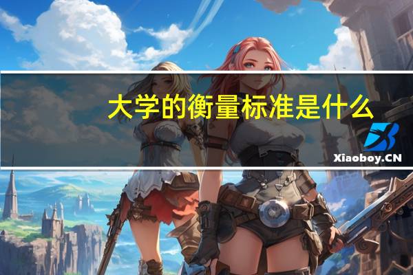 大学的衡量标准是什么