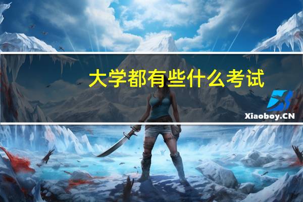 大学都有些什么考试