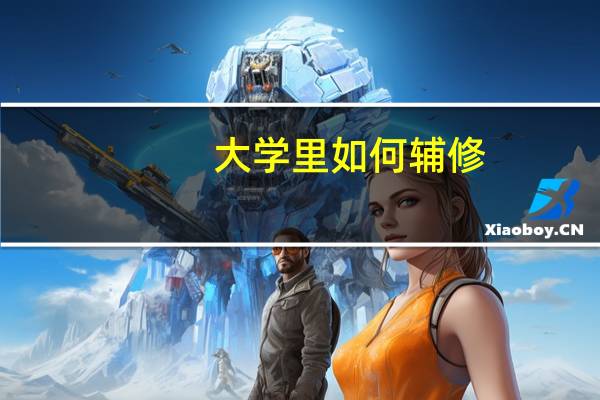 大学里如何辅修