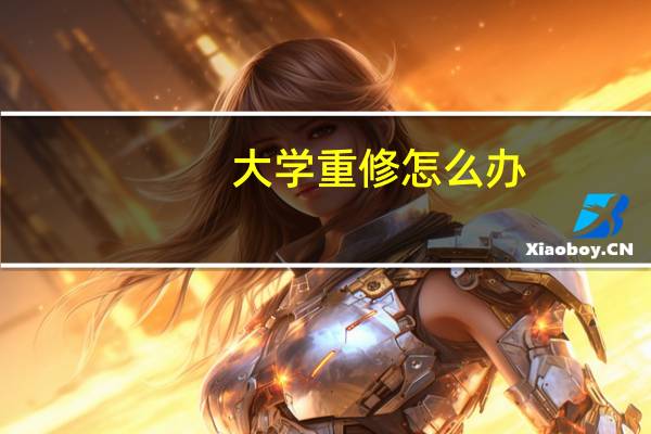 大学重修怎么办