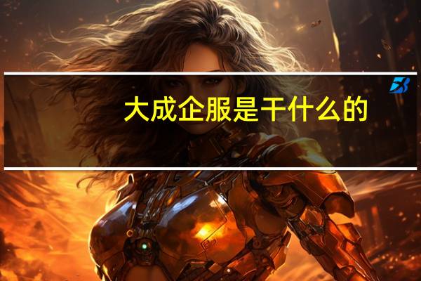 大成企服是干什么的