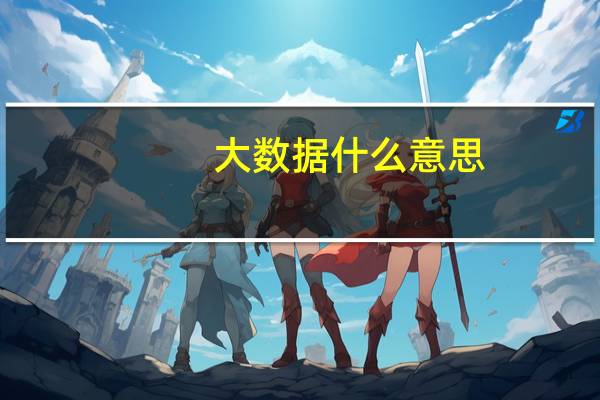 大数据什么意思