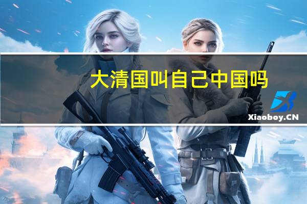大清国叫自己中国吗