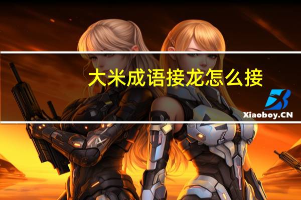 大米成语接龙怎么接