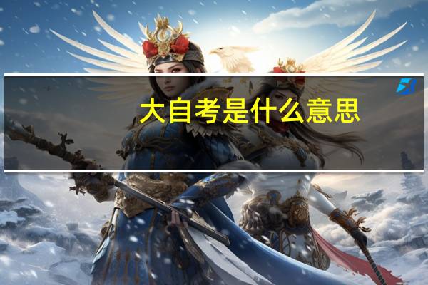 大自考是什么意思