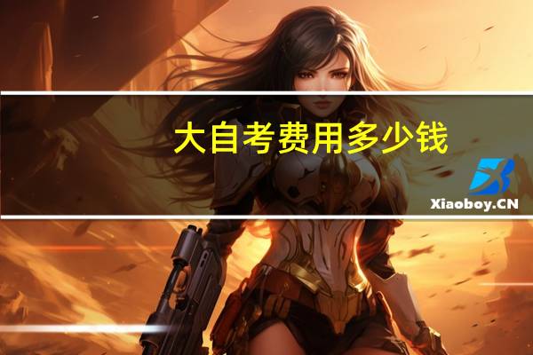 大自考费用多少钱