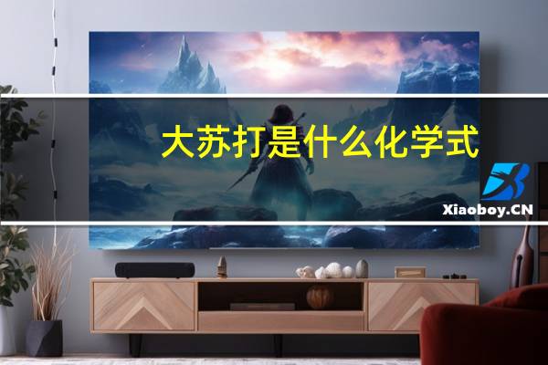 大苏打是什么化学式