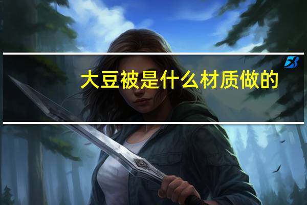 大豆被是什么材质做的