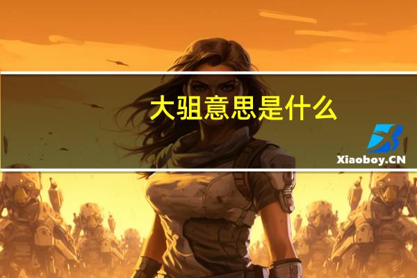 大驵意思是什么