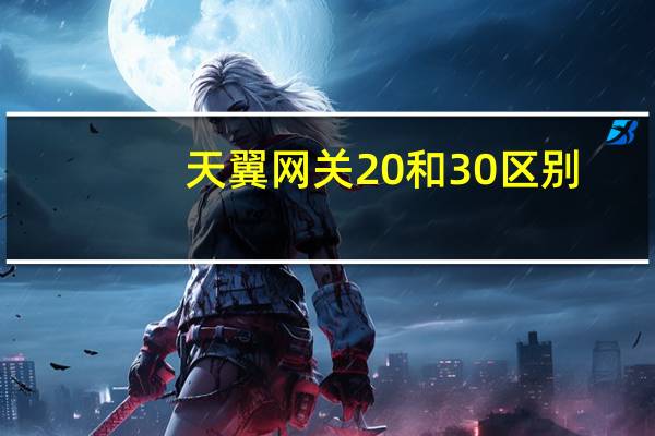 天翼网关20和30区别