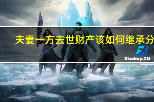 夫妻一方去世财产该如何继承分割