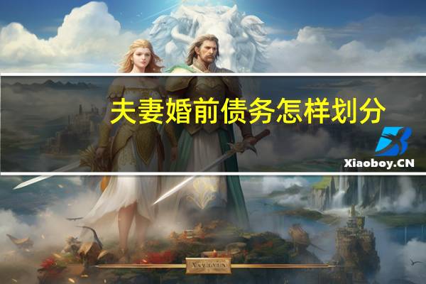 夫妻婚前债务怎样划分