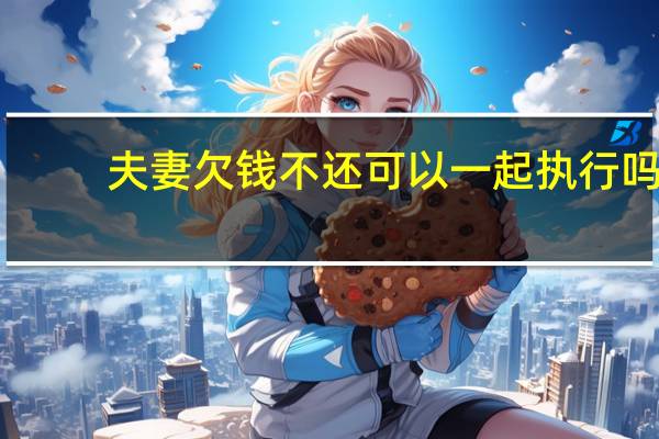 夫妻欠钱不还可以一起执行吗