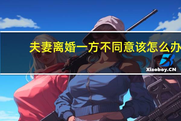 夫妻离婚一方不同意该怎么办