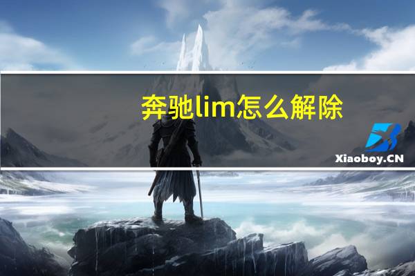 奔驰lim怎么解除