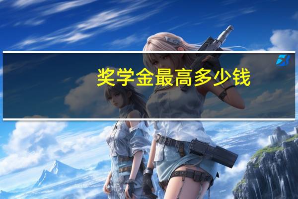 奖学金最高多少钱