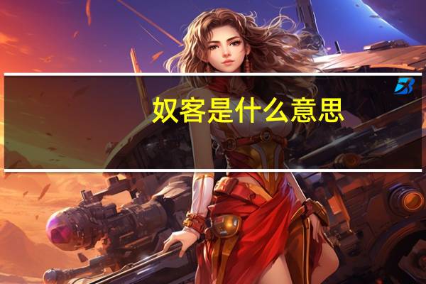 奴客是什么意思