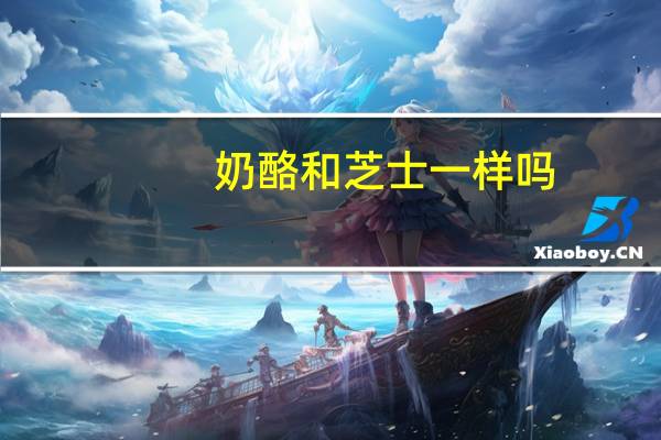 奶酪和芝士一样吗