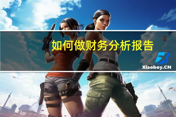 如何做财务分析报告
