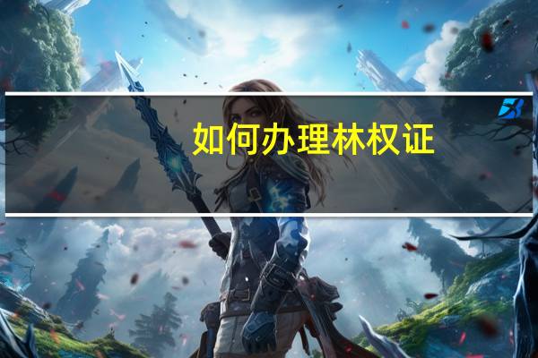 如何办理林权证