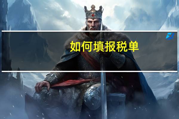 如何填报税单